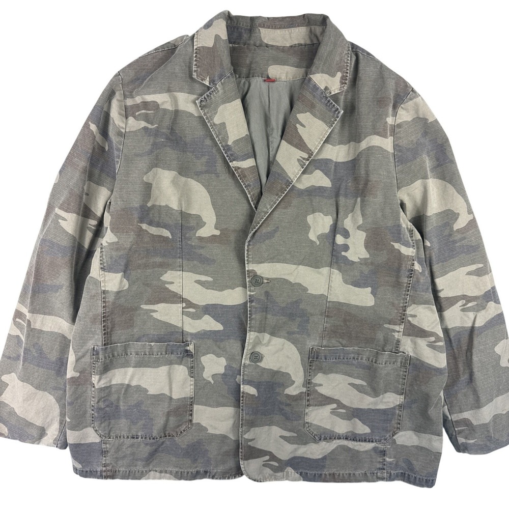 Mossimo Camouflage Blazer XXL Men's Single-Breasted Two-Button Camo Military